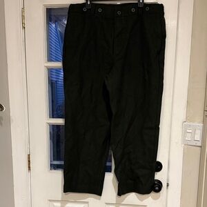 Men's Black Pants wool very warm size 38 instream 28